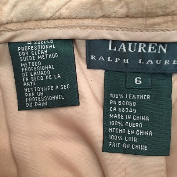 Ralph Lauren %100 suede Leather Pants! Vintage - Picture 4 of 5